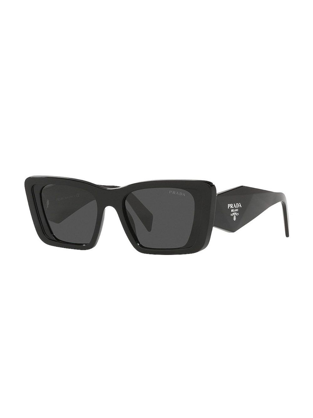 Prada Glossy Black Chunky Cat-Eye Sunglasses